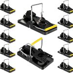 12 Pack Mouse Traps Indoor for Home, Reusable Mice Traps for House, Safe No Touch Humane Snap Traps, Small Mice Catchers for Home Indoor, Quick-Set Mousetraps Effective