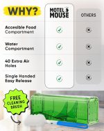 Motel Mouse Humane No Kill Mouse Traps Live Catch & Release - 4 Pack - Image 3