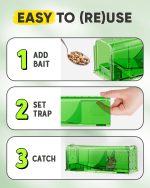 Motel Mouse Humane No Kill Mouse Traps Live Catch & Release - 4 Pack - Image 4