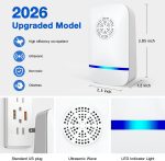 2026 Upgrade Ultrasonic Pest Repeller, Indoor Mouse Repeller, 6 Pack - Image 4