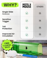 Motel Mouse Humane No Kill Mouse Traps Live Catch & Release - 2 Pack - Image 3