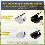 Mouse Stations with Keys 6 Pack, Keyless Design and Key Required Mouse Stations, Mice Stations, Keeps Children and Pets Safe Indoor & Outdoor, Black - Image 4