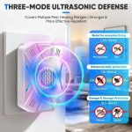 2026 Upgraded Ultrasonic Pest Repeller Indoor,3 Modes Mouse Repellent Plug in,Electronic Pest Control Roach, Mouse, Bugs, Mosquito, Mice, Spider, Ant,Insect,Rodent Repellent Ultrasonic Plug in,6 Pack - Image 2