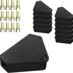 Anblak Mouse Station with Keys Black 12 Pack, Key Required Mouse Stations, Mice Stations, Keeps Children and Pets Safe Indoor & Outdoor