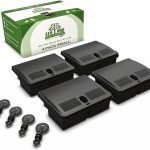 Mouse Bait Station | 4-Pack Indoor & Outdoor Mouse Bait Stations | Bait (Not Included) is Secured by Lock & Key | Pet & Child-Safe Alternative to Mouse Traps | for Mice Only - Small Size