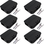 Mouse Stations with Keys 6 Pack, Keyless Design and Key Required Mouse Stations, Mice Stations, Keeps Children and Pets Safe Indoor & Outdoor, Black