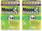 MouseX Throw Packs- for All Species of Rats Mice Safe Around Pets- Pack of 2