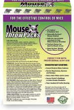 MouseX Throw Packs- for All Species of Rats Mice Safe Around Pets- Pack of 2 - Image 2