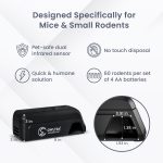 OWLTRA Indoor Electric Mouse Trap, Instant Eliminate Rodent Zapper with Pet Safe Trigger, Black, Small - Image 2