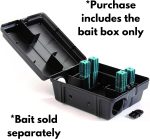 Outpost Rat Bait Station | Single Station Targets Small Mice Up to Large Rats | Position Horizontal or Vertical | Made in USA - Image 2