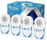 QUA-D30, Pest Repeller Wall Plug-in Most Effective Than Repellents - Get Rid of - Rodents, Squirrels, Mice, Rats, Bats, Roaches, Ants, Spiders, Bed Bugs, Мosquito, Insects, Fleas (4 Pack)