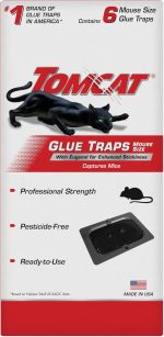 Tomcat Glue Traps Mouse Size with Eugenol for Enhanced Stickiness, 6 Traps