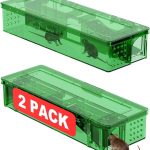 Upgraded Multi-Catch Humane Mouse Traps,Dual Entrance Design,No Kill Live Catch and Release,Indoor for Home/Outdoor,Easy to Use & Clean-2 Pack