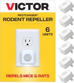 Victor PestChaser Rodent Repellent with Nightlight, 6-Pack