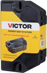 Victor Refillable Rodent Bait Station - XL Rodenticide Bait Station - Also Holds Rat Traps - Indoor and Outdoor Use - M901RB - Poison and Kill Rats