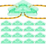 16 Set Ant Bait Stations Refillable, Indoor & Outdoor, Triangular, Green