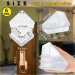 Qualirey 6 Pcs Triangle Mice Rat Bait Stations, 5x3 in, Translucent - Image 3