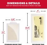 Catchmaster Gluee Louee XL Rat & Mouse Glue Traps 30 Pack, Bulk Heavy Duty - Image 4