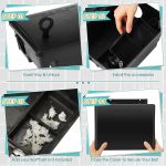 Qualirey 12 Packs Rat Bait Stations Rodent Traps Outdoor Indoor, Black - Image 4
