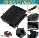 Qualirey 12 Packs Rat Bait Stations Rodent Traps Outdoor Indoor, Black - Image 5