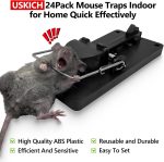 24 Pack Mouse Traps Indoor for Home,Mice Traps for House,Reusable Mouse Trap that Work,Small Mice Catchers for Home Indoor, Quick-Set Mousetraps for House Effective - Image 4