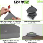 Furnsnare Mouse Bait Station (6 Pack) - Bait Boxes for Mice and Rats with Lockable Keys - Weatherproof Outdoor Mouse Bait Stations- Safe for Kids & Pets - Image 5