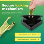 LockBait Pro Mouse Bait Stations | 12 Pack Mouse Bait Box for Outdoor Use | Mice Bait Stations with Keys for Indoor and Outdoor Use | UCatch - Image 4