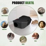 4 Pcs Rat Bait Stations Large Rodent with Key Reusable Mouse Stations Mice Blocks Heavy Duty Boxes for Outdoor Rodents Mice Blocks Station, Bait Not Included, Black (8.5 x 7.5 x 3.7 Inches) - Image 4