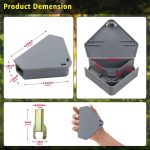 Anblak Mouse Station with Keys Grey 12 Pack, Key Required Mouse Stations, Mice Stations, Keeps Children and Pets Safe Indoor & Outdoor - Image 4