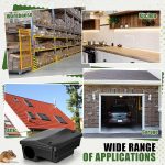 4 Pcs Rat Bait Stations Large Rodent with Key Reusable Mouse Stations Mice Blocks Heavy Duty Boxes for Outdoor Rodents Mice Blocks Station, Bait Not Included, Black (9 x 7.7 x 4.3 Inches) - Image 4