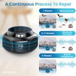 Ultrasonic Pest Repellent Plug-in, Electronic Mouse Traps & Insect Repellent, Pest Control for Rodent, Roach, Ant, Squirrel, Spider, Bugs, Mouse, Rat, Bat for Home, Office, Warehouse Black 2 Pack - Image 3
