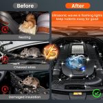 Rodent Repellent for Car Engines, Battery Powered Ultrasonic Mouse Squirrel Repellent, Under Hood Rat Repellent for Car, Garage, Basement, Warehouse - Image 3