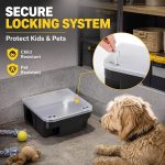 4 Pcs Rat Bait Station with Key 8.9 x 7 x 3.7 in Mouse Bait Traps - Image 5
