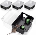 4 Pcs Rat Bait Station with Key 8.9 x 7 x 3.7 in Mouse Bait Traps - Image 8