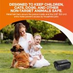 2 Contractor-Grade Rat Bait Station – Extra Tough, Rugged & Weather-Resistant Lockable Box with Key, Tamper-Resistant Dual Entry, Fits Blocks/Pasta/Grain Baits or Snap Traps – Indoor/Outdoor. - Image 4
