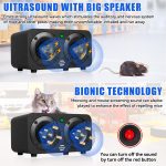 Powerfull Effective Plug in Ultrasonic and Bionic Rodent Mouse Repeller for Building, warehouse, garage, attic, Restaurant, Supermarket amd more. (Modern) - Image 3