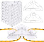 16 Set Ant Bait Stations Refillable, Indoor & Outdoor, Triangular, Clear