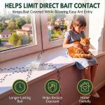 16 Set Ant Bait Stations Refillable, Indoor & Outdoor, Triangular, Clear - Image 4