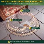16 Set Ant Bait Stations Refillable, Indoor & Outdoor, Triangular, Clear - Image 6