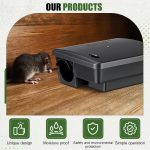 4 Pcs Rat Bait Stations Large Rodent with Key Reusable Mouse Stations Mice Blocks Heavy Duty Boxes for Outdoor Rodents Mice Blocks Station, Bait Not Included, Black (9.8 x 7.5 x 3.9 Inches) - Image 4