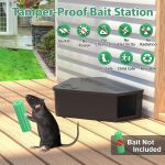 Anblak 4 Pack Rat Station Box with Keys, Rodent Station Keeps Rats Away, Keeps Children and Pets Safe, Key Unlocking, Reusable & Long-Lasting, Indoor & Outdoor - Image 3
