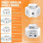 Ultrasonic Rodent Repellent,Mouse Squirrel Bat Pest Repeller for Home Attic - Image 4