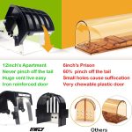Humane Mouse Traps, 12 inches Enlarged No Kill Rat Live Traps for Chipmunks, Reusable Catch and Release Mice, Pet and Children Friendly Mouse Trap that Work (Black 2Pack) - Image 4