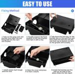 Qualirey 6 Pack Rat Station with Key, 9.8 x 7.5 x 3.9 in - Image 4