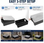 4 Pack Rat Bait Station with Key, 10.4 Inch Heavy Duty, Clear Cap - Image 3