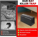 2026 Electric Mouse Trap Zapper, Reusable Electronic Rat Trap Indoor for Home, No-Touch Mice Zapper with High Voltage, Humane Rodent Traps for Kitchen Garage Attic(2Pack) - Image 3