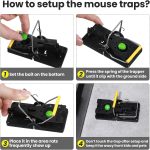Qualirey 24 Pcs Mouse Traps Bulk Plastic Snap Rat Trap Reusable, Fast Kill - Image 6