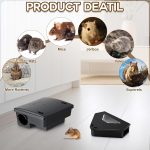 8 Pack Rat Station Box with Key 2 Large & 6 Triangle Bait Station - Image 3