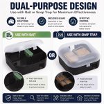 6 Pack Mouse Bait Station Tamper-Resistant Rodent Trap Box - Image 3
