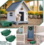 Qualirey 12 Packs Rat Bait Stations Rodent Traps Outdoor Indoor, Green - Image 3